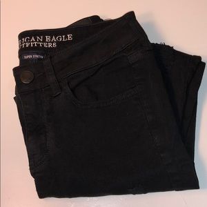 American Eagle super stretch black jeans